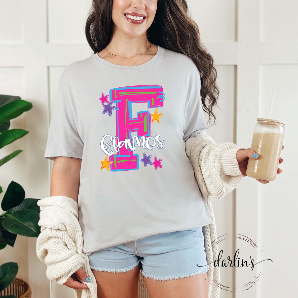 Hype Squad Neon F Flames Shirt