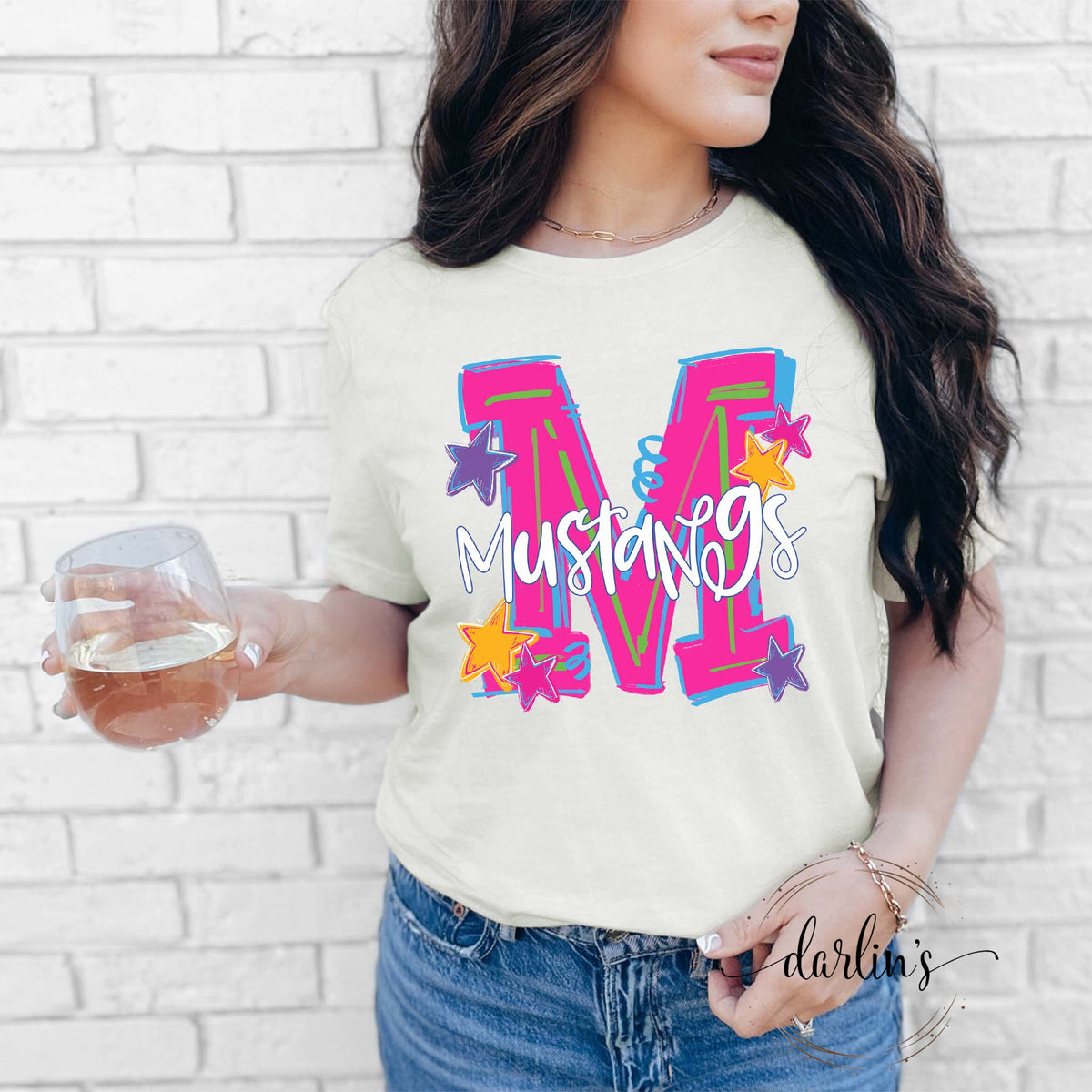 Hype Squad Neon M Mustangs Shirt