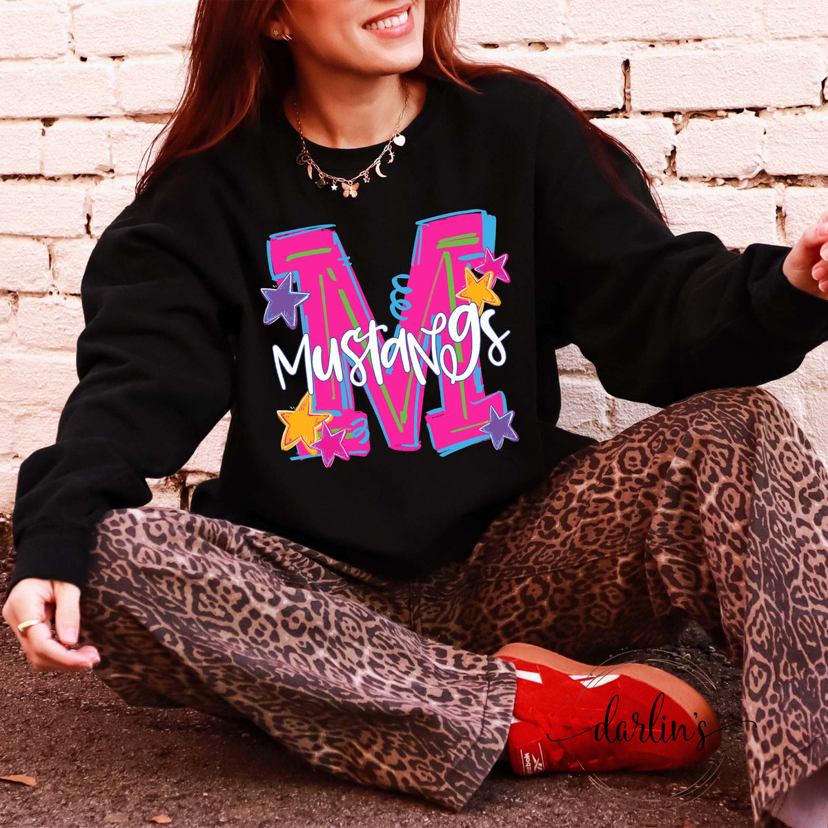 Hype Squad Neon M Mustangs Shirt