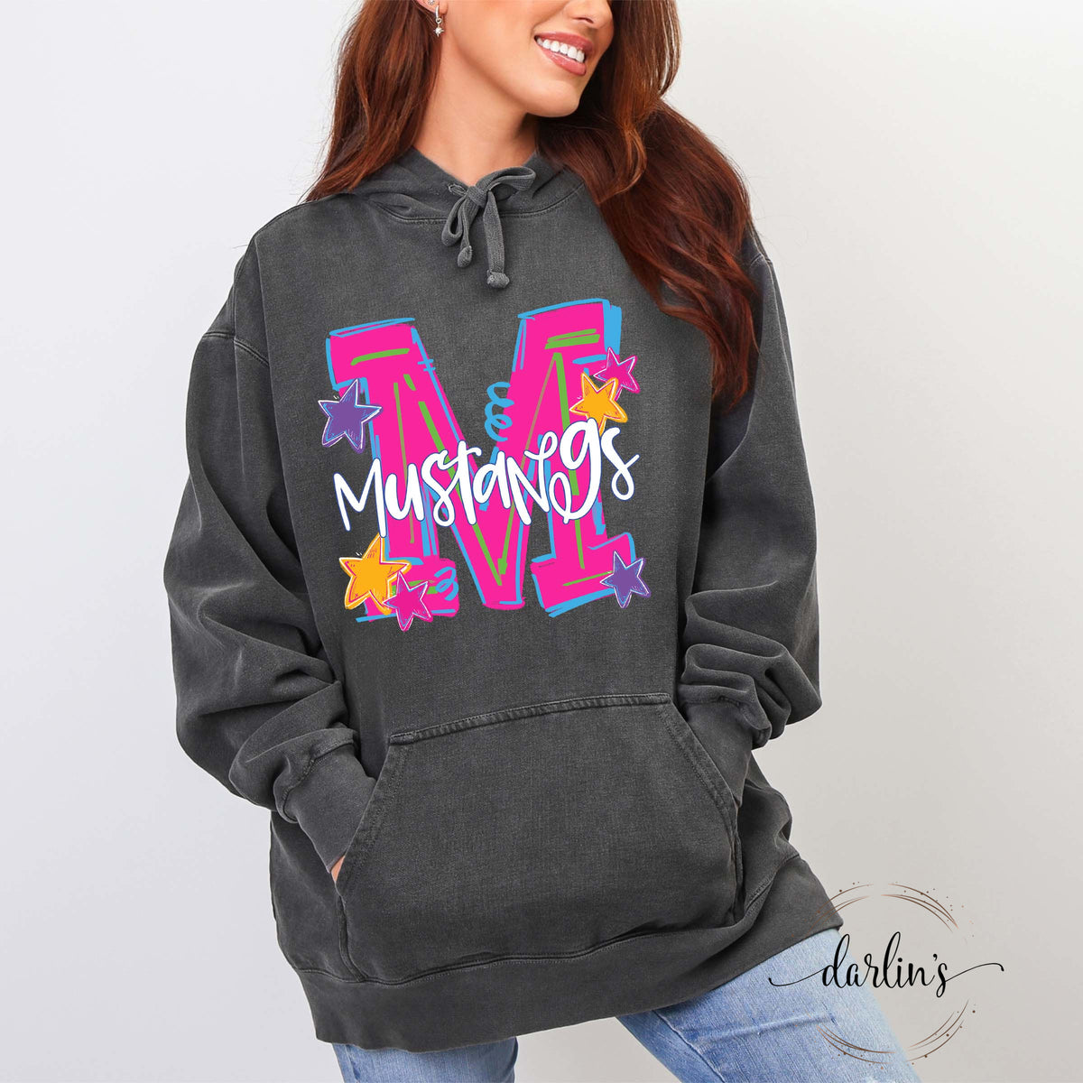 Hype Squad Neon M Mustangs Shirt