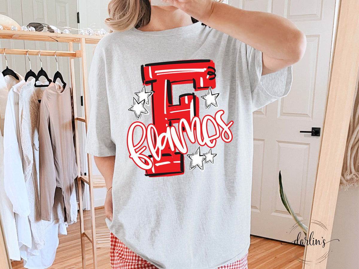 Hype Squad Team Colors F Flames Shirt