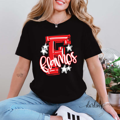 Hype Squad Team Colors F Flames Shirt