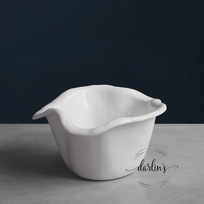 Ice Bucket White - Havana - Monogram Initial
