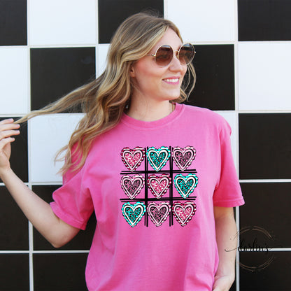 Heart Tic Tac Toe Shirt