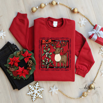 Holiday Wishes And Mistletoe Kisses Shirt