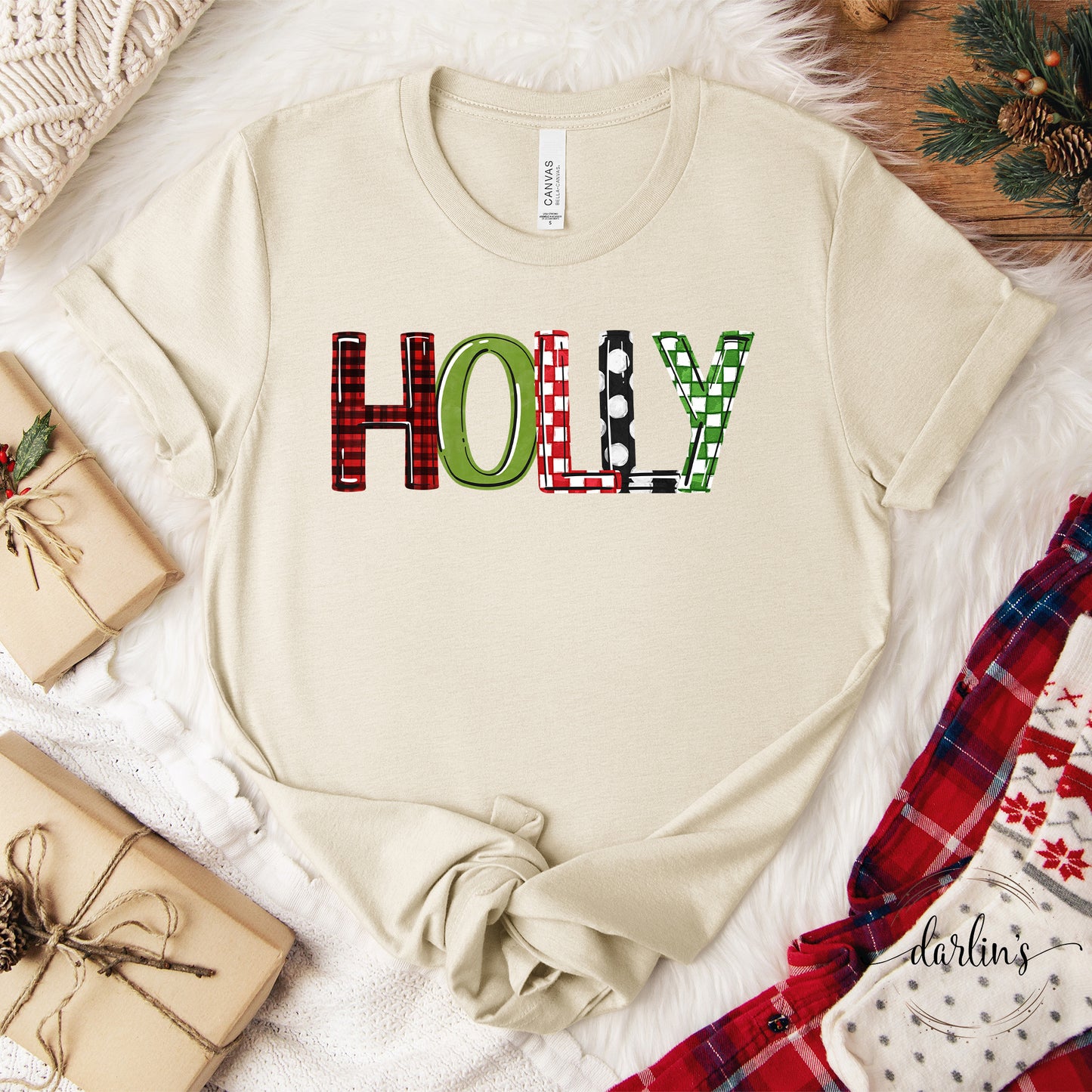 Holly Word Art Shirt