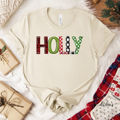 Holly Word Art Shirt