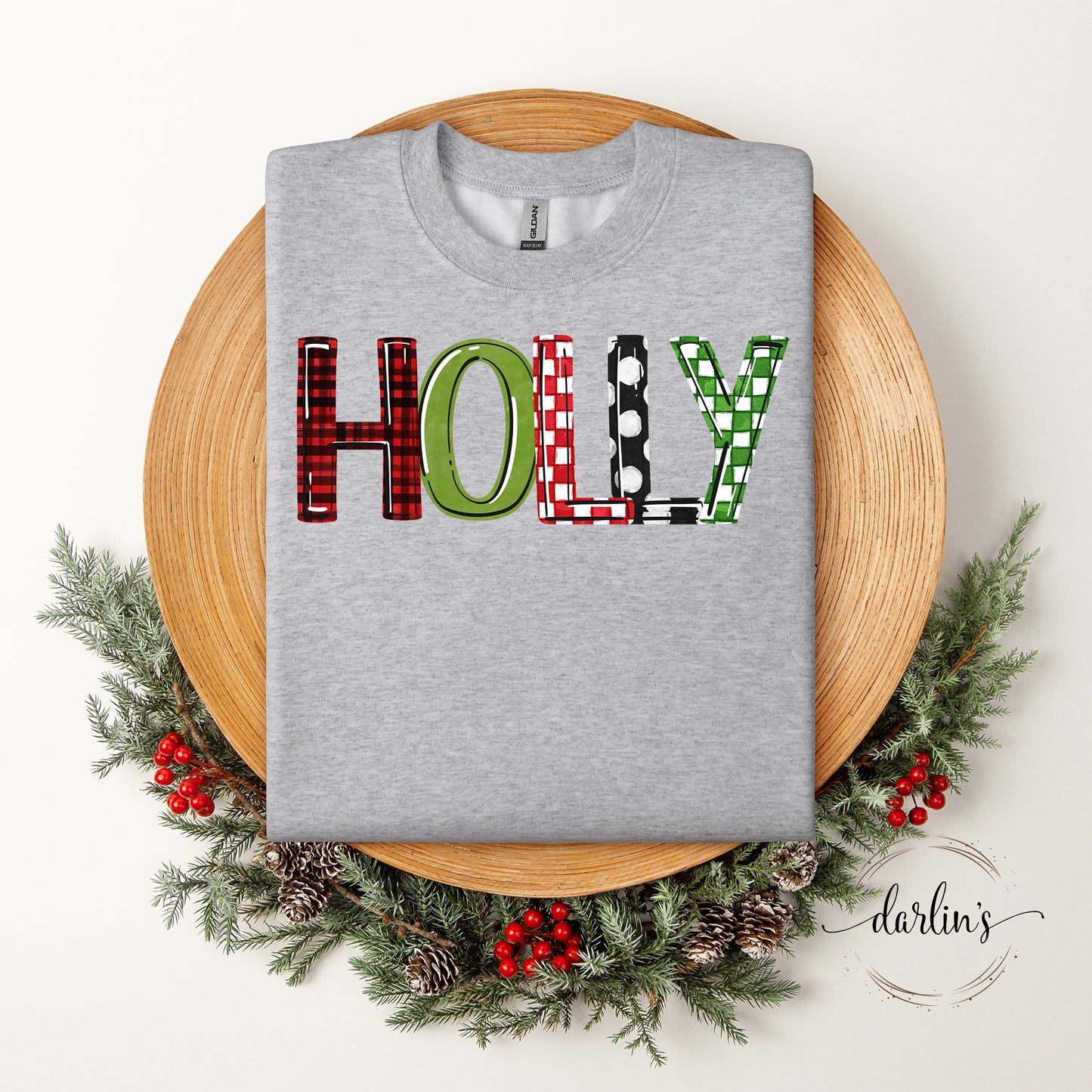 Holly Word Art Shirt