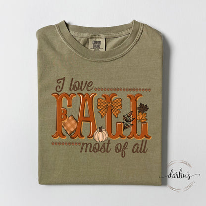 I Love Fall Most Of All Debutante Shirt