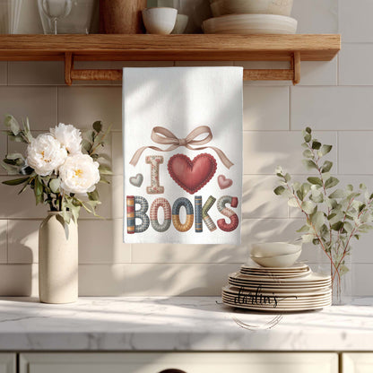 I Love Books Kitchen Towel
