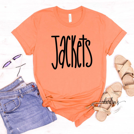 Jackets Lettering Black Shirt