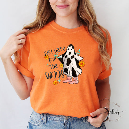 Just Here For The Moos Shirt