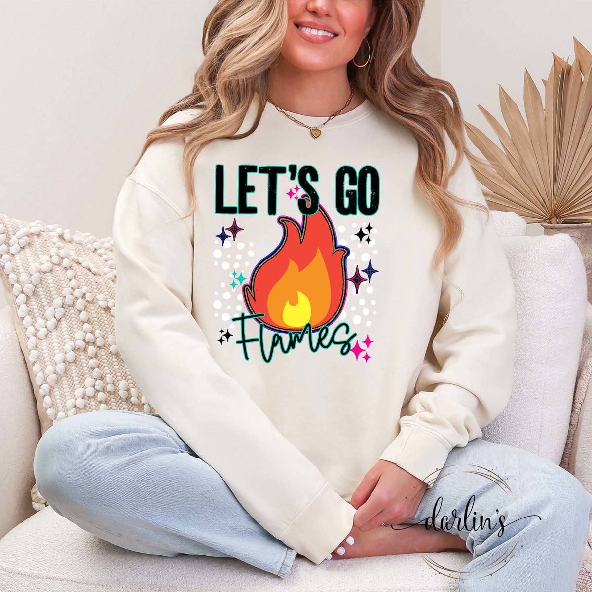 Lets Go Mascots Flames Shirt
