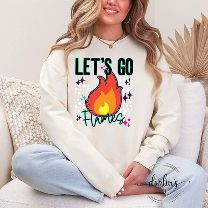 Lets Go Mascots Flames Shirt