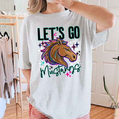 Lets Go Mascots Mustangs Shirt