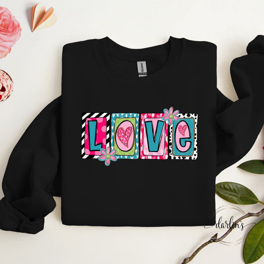 Love Boxed Letters Shirt