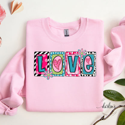 Love Boxed Letters Shirt