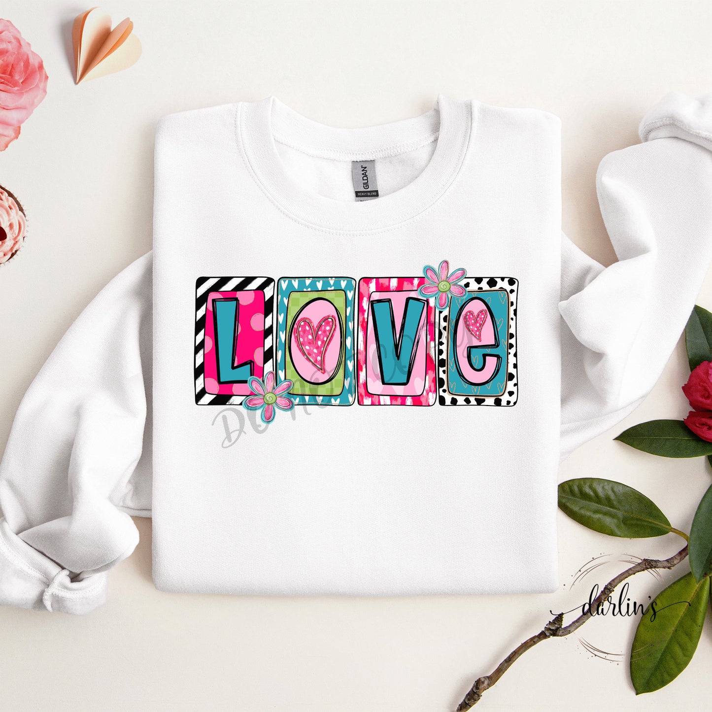 Love Boxed Letters Shirt