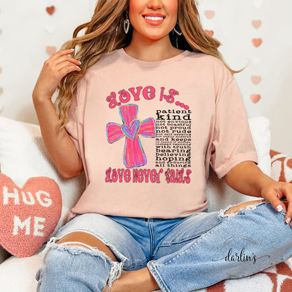 Love Is Black Lettering Shirt