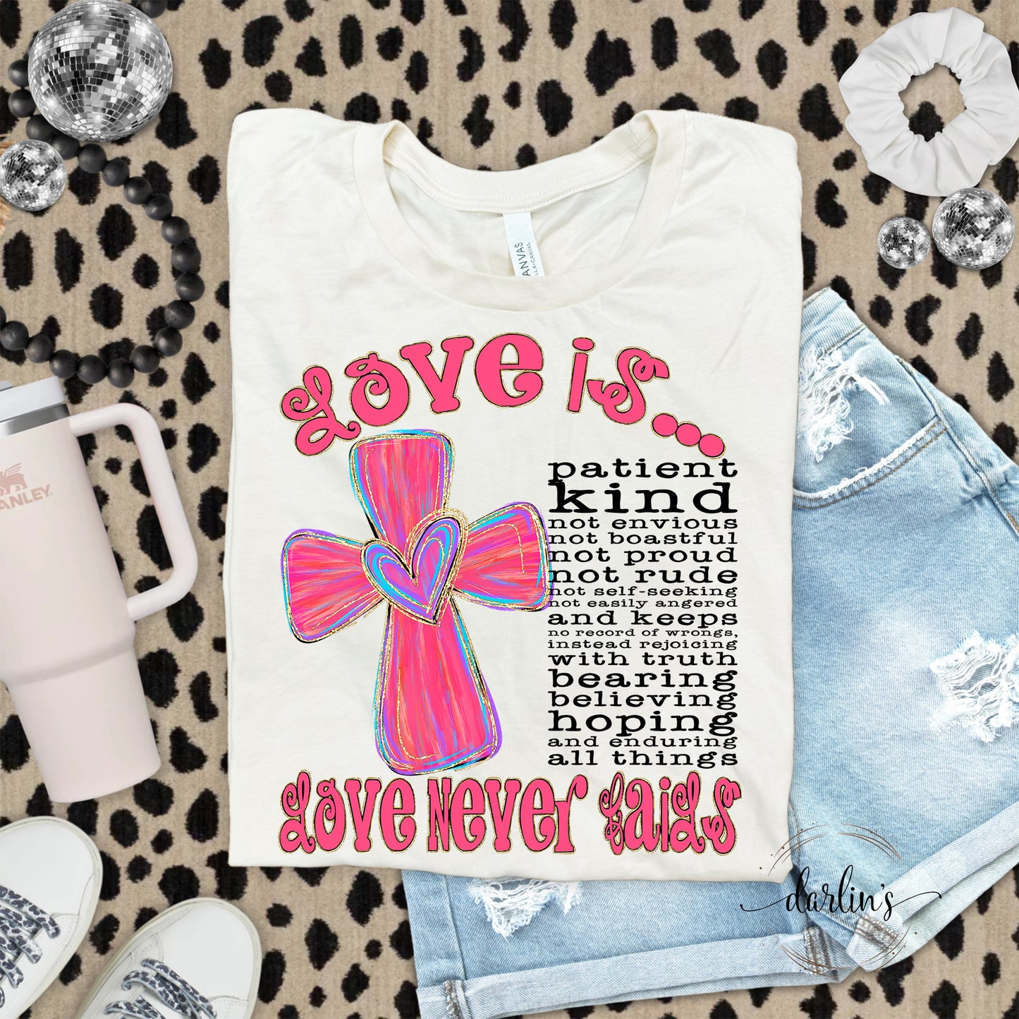 Love Is Black Lettering Shirt
