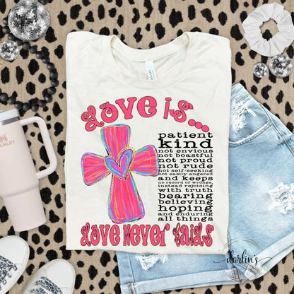 Love Is Black Lettering Shirt