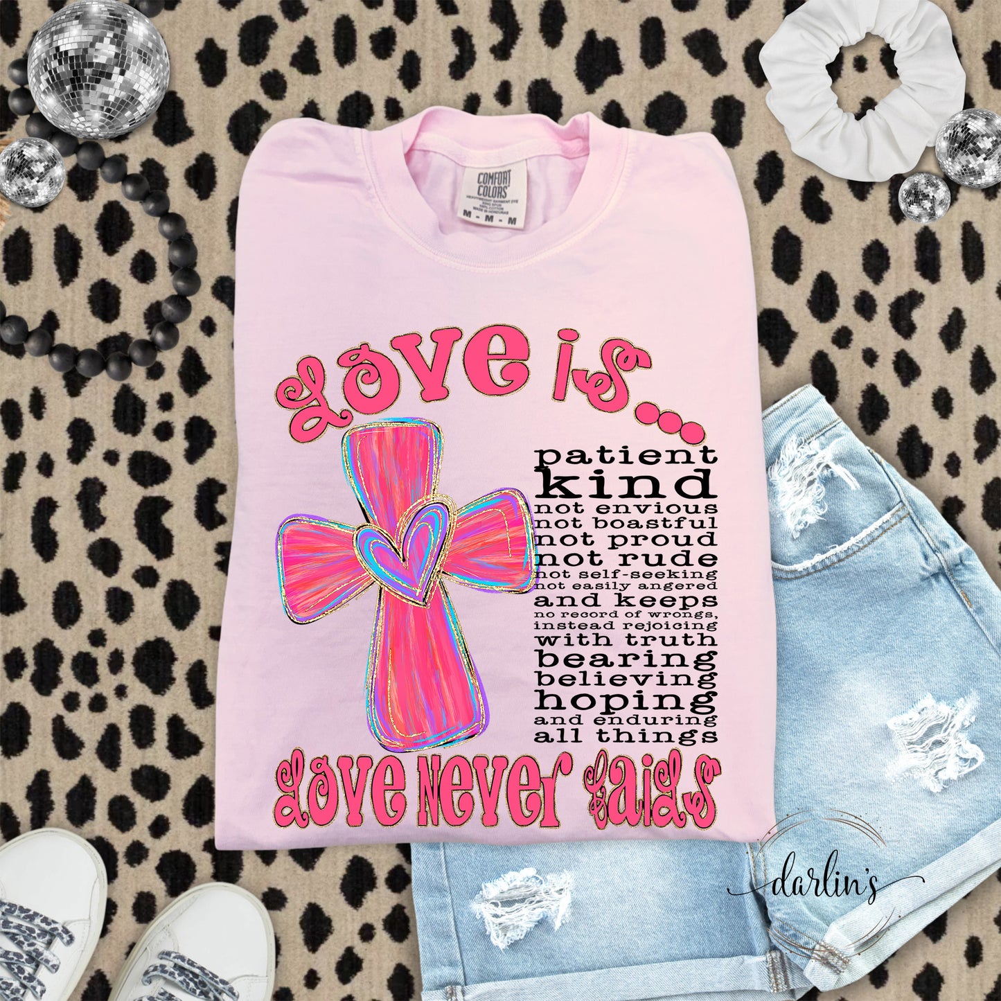 Love Is Black Lettering Shirt