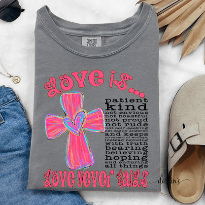 Love Is Black Lettering Shirt