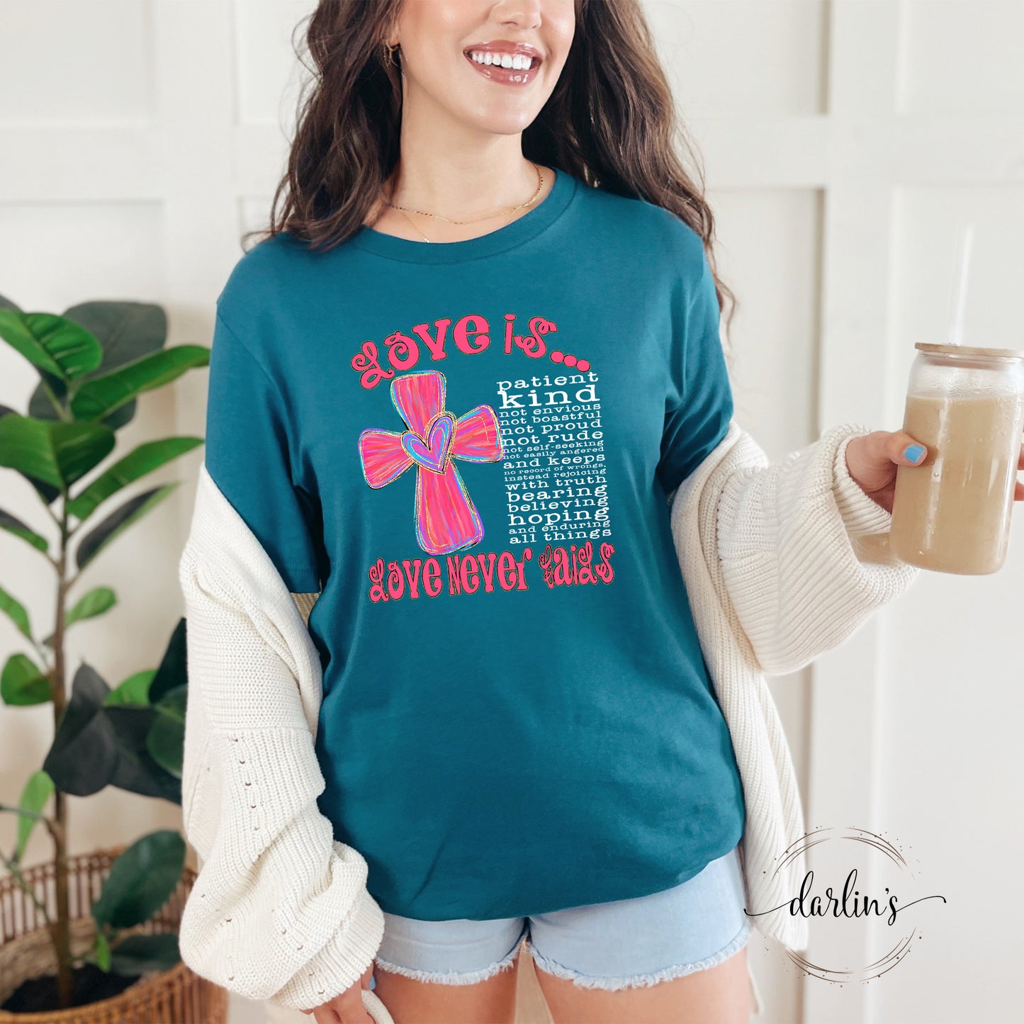 Love Is White Lettering Shirt