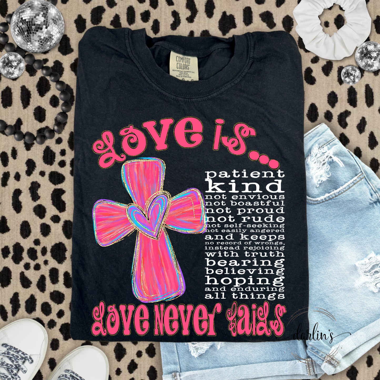 Love Is White Lettering Shirt