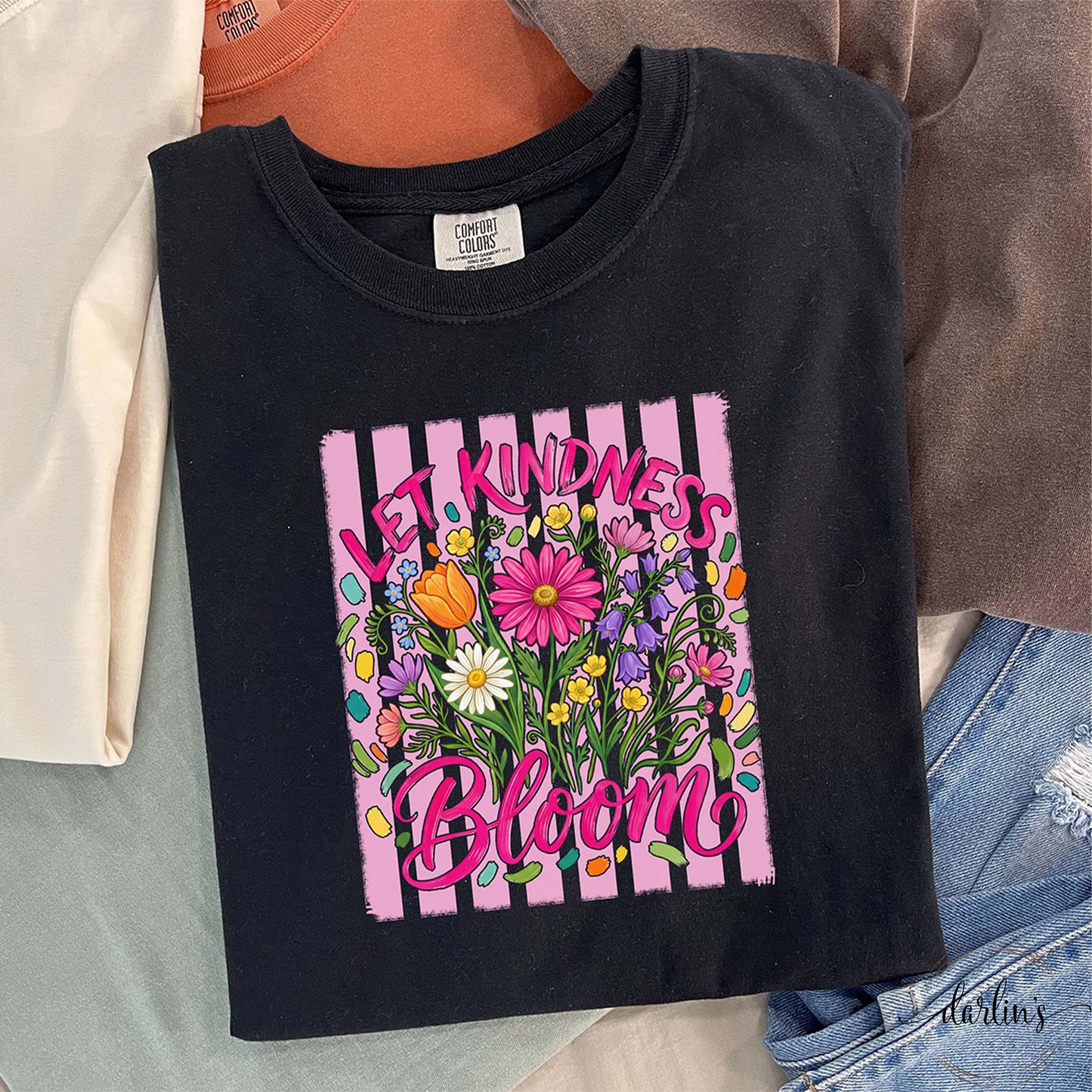 Let Kindness Bloom Pink Shirt