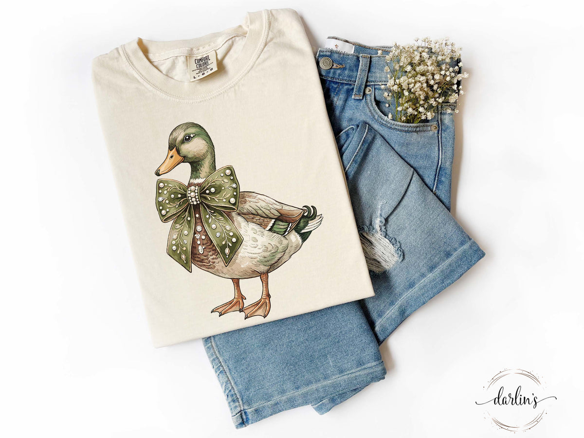 Mallard With Bow Shirt