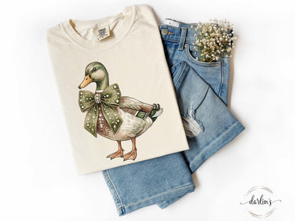 Mallard With Bow Shirt