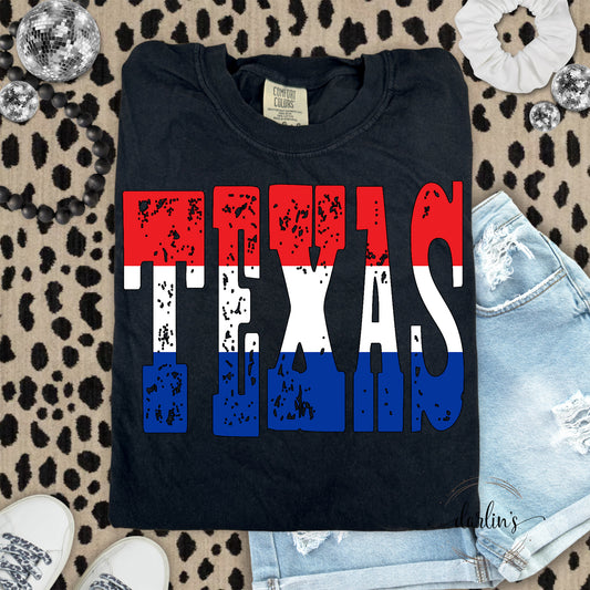 Mixed Up State Texas Patriotic Shirt