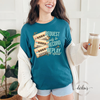 Mix Tape Request Record Replay Shirt