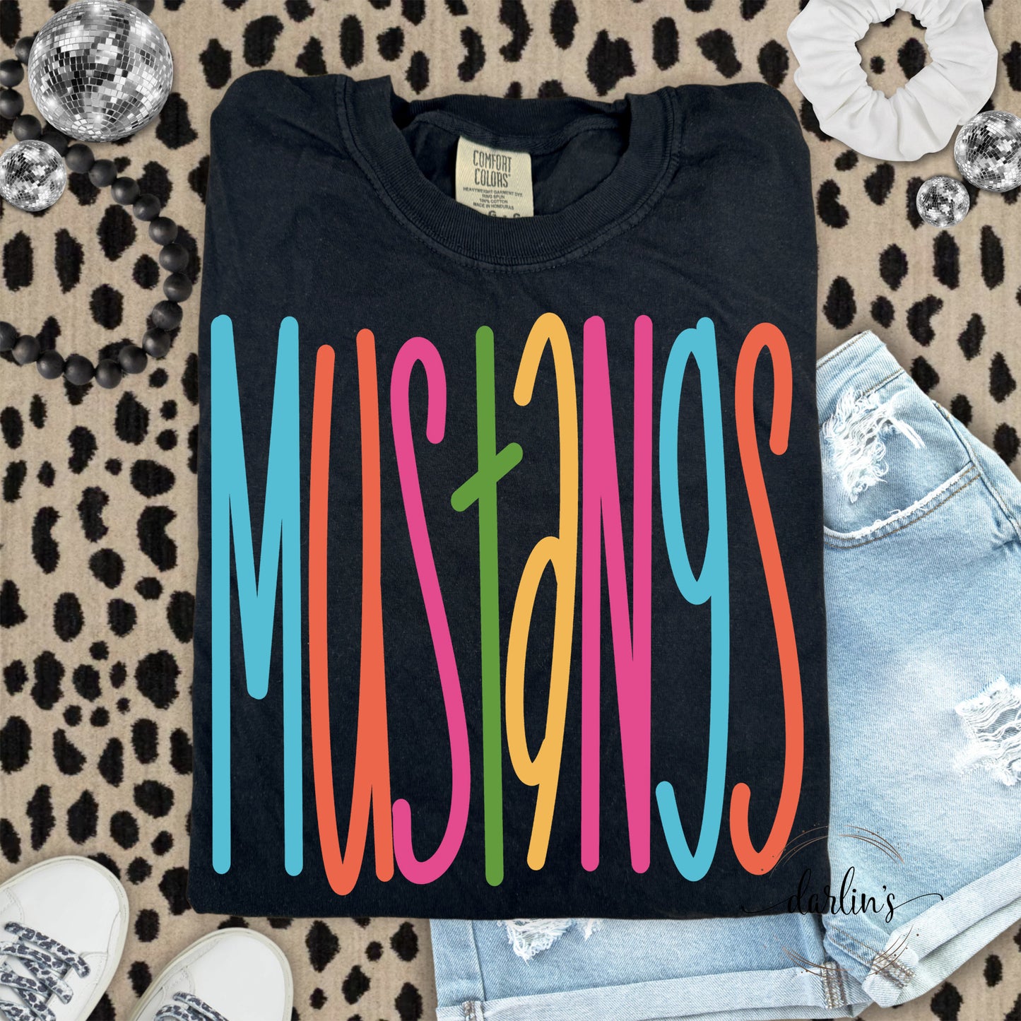 Mustangs Lettering Bright Shirt