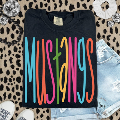 Mustangs Lettering Bright Shirt