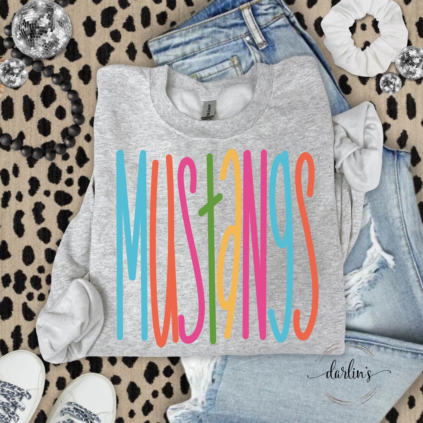 Mustangs Lettering Bright Shirt