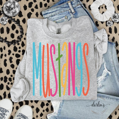 Mustangs Lettering Bright Shirt