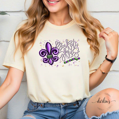 Mardi Gras Fleur De Lis Shirt