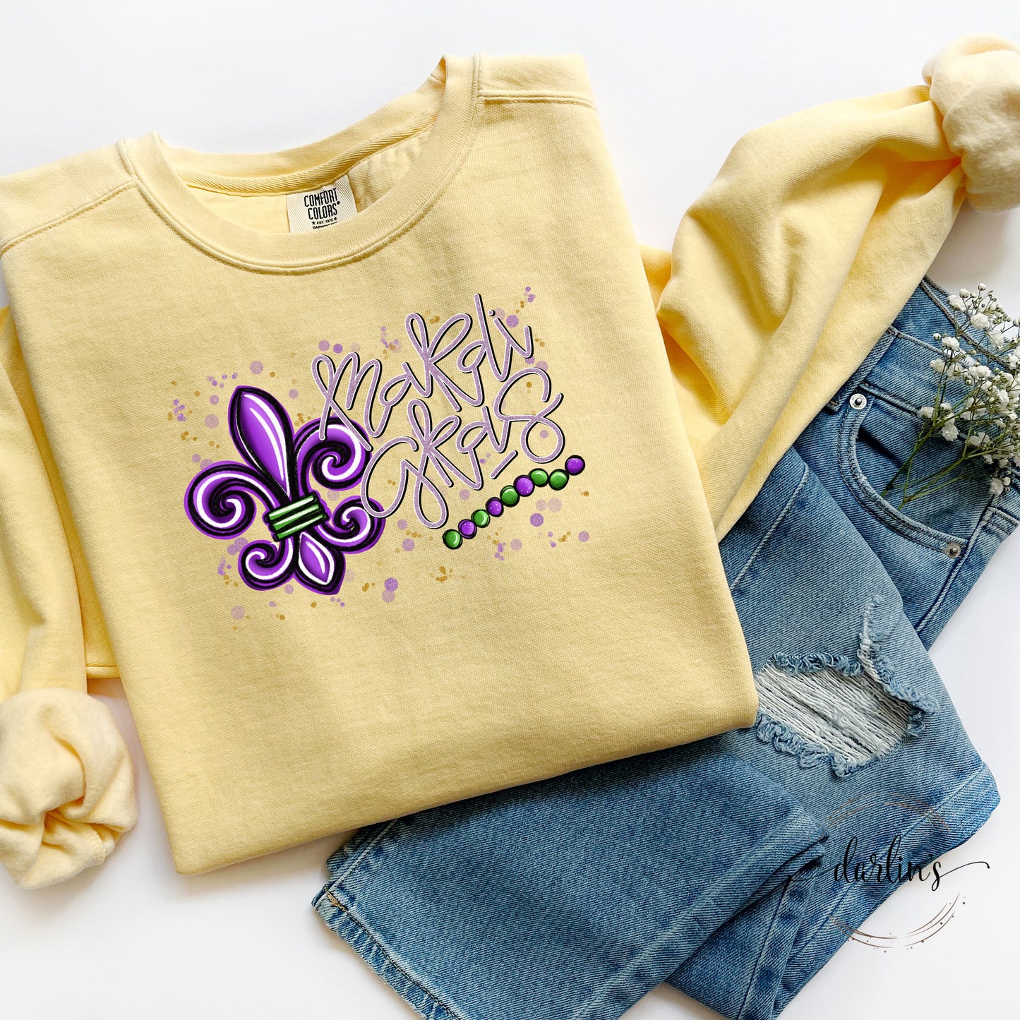 Mardi Gras Fleur De Lis Shirt