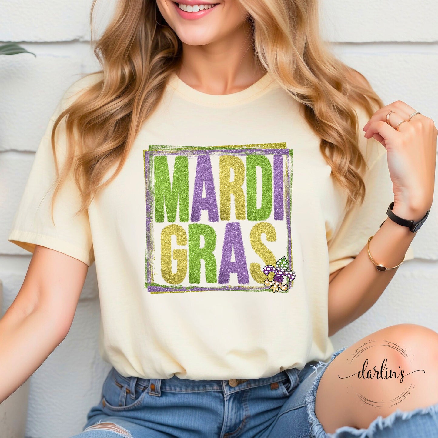 Mardi Gras Tinsel Shirt