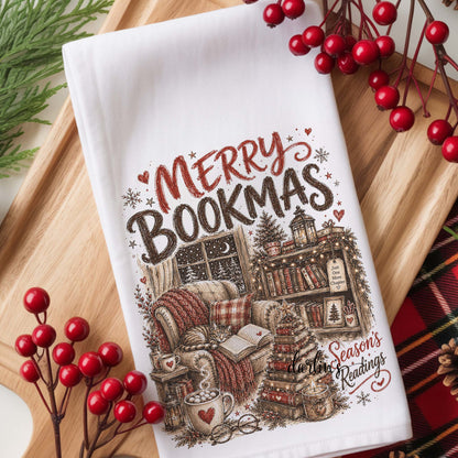 Merry Bookmas Kitchen Towel