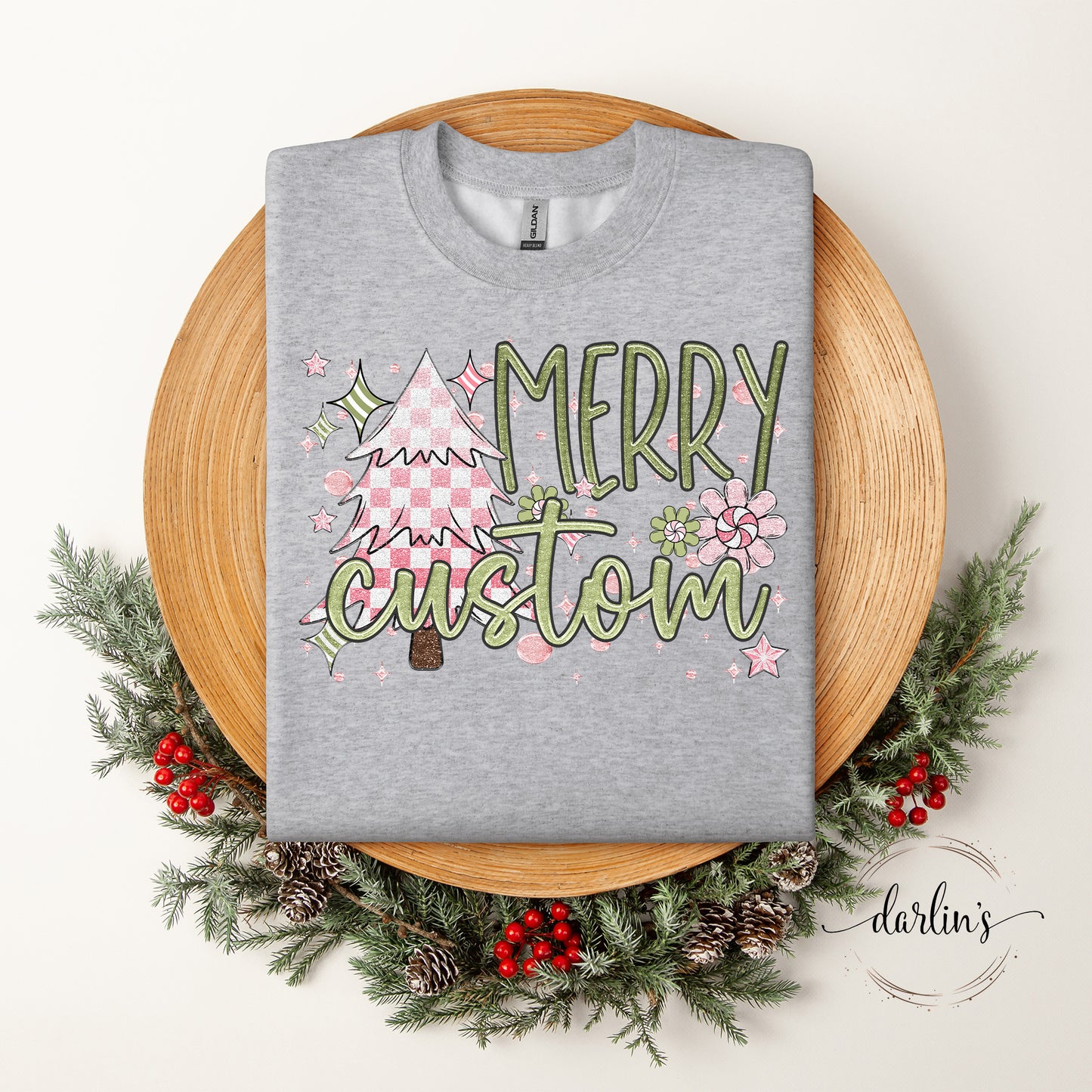 Merry Family Name Customizable Shirt