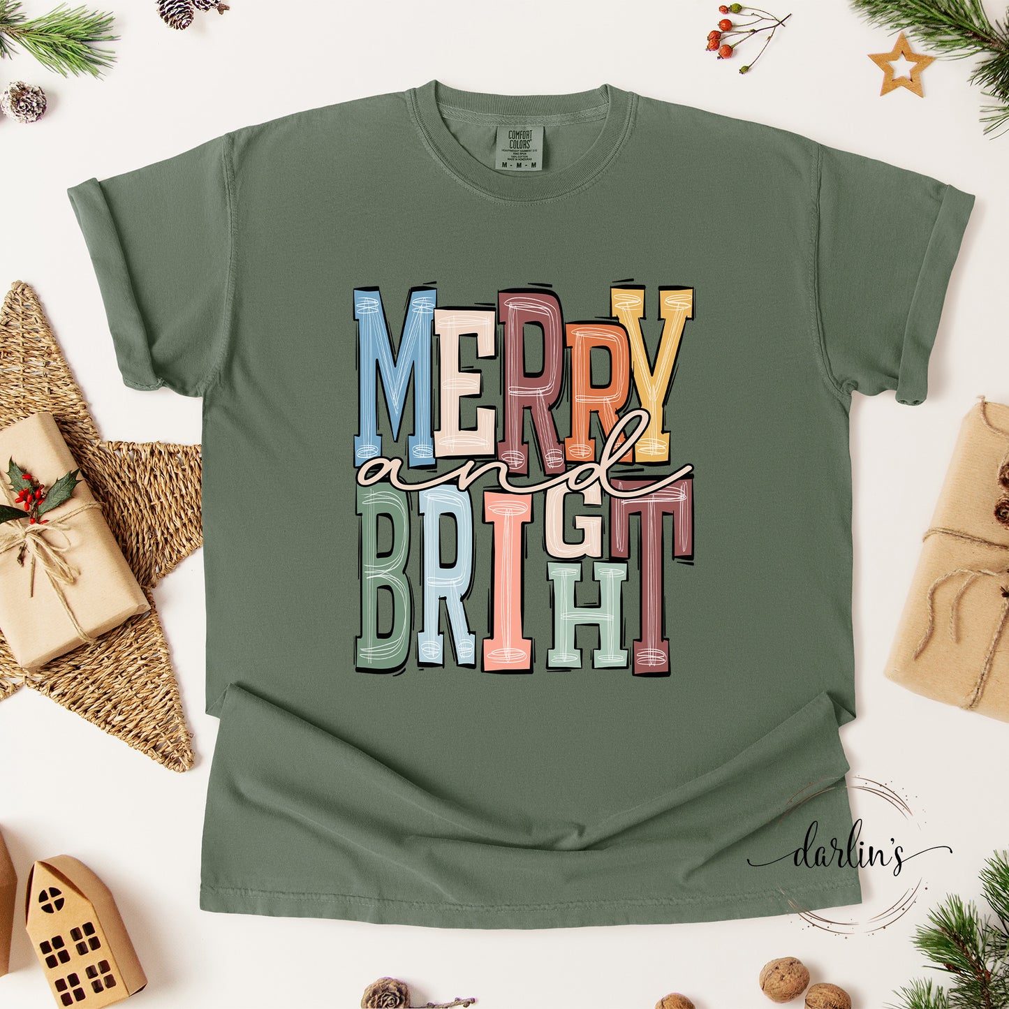 Merry And Bright Boho Shirt