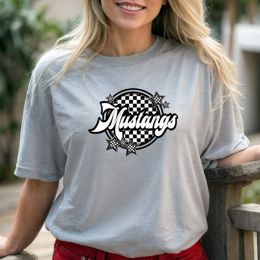Mustangs - Checker Mascots Shirt