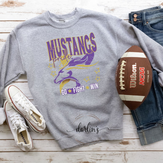 Mustangs Pride - Go Fight Win Shirt
