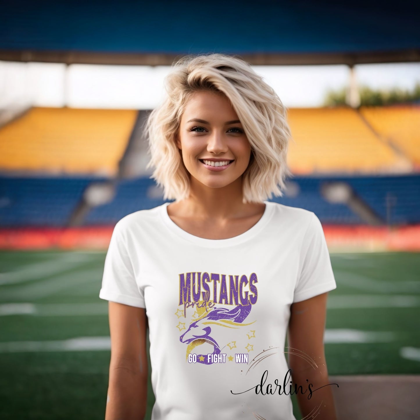 Mustangs Pride - Go Fight Win Shirt