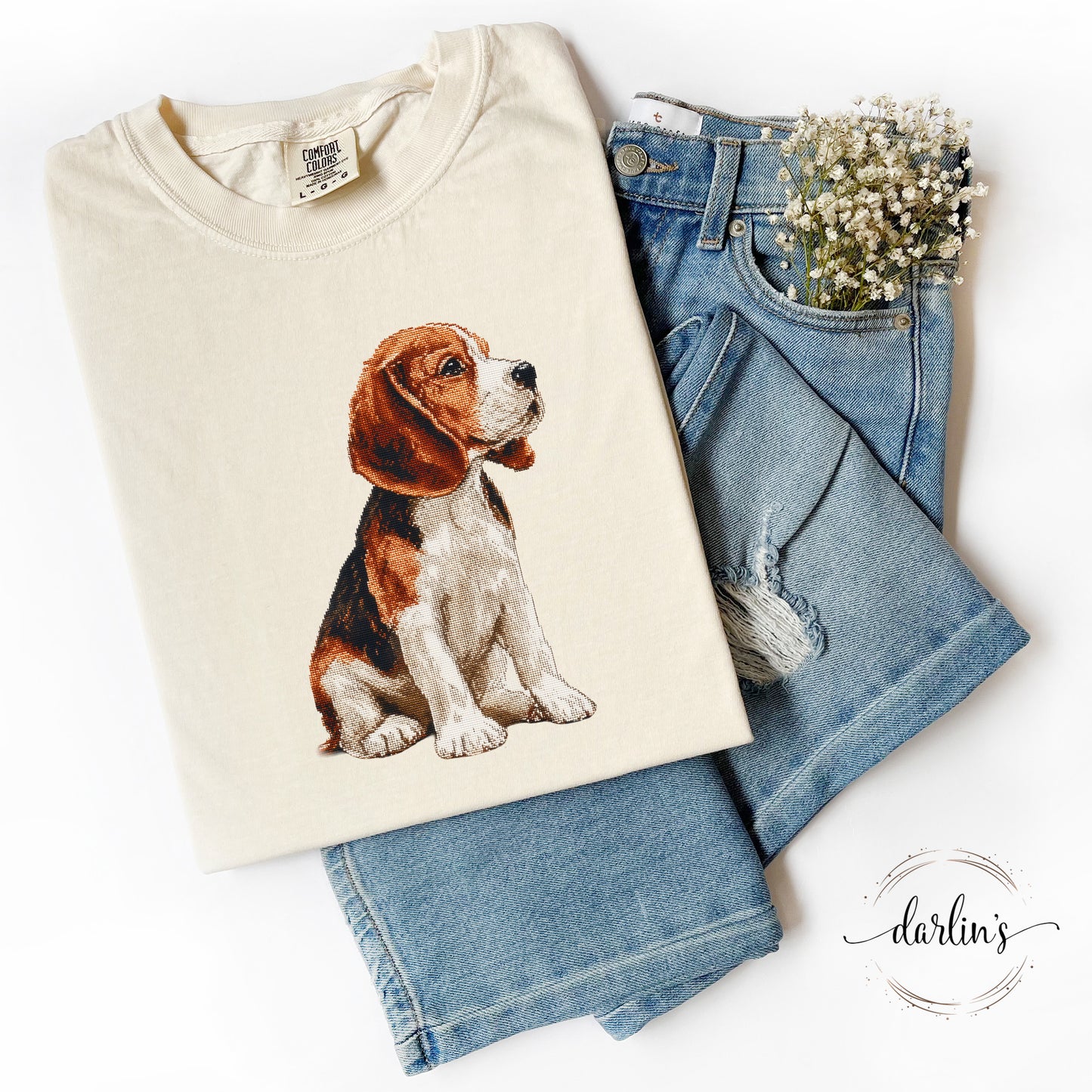 Needlepoint Pets Beagle 2 Shirt