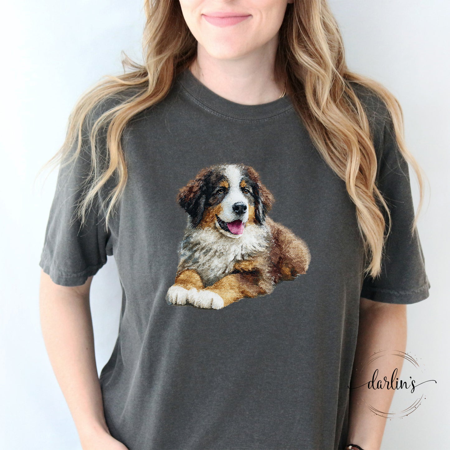 Needlepoint Pets Bernese Mountain Dog 2 Shirt