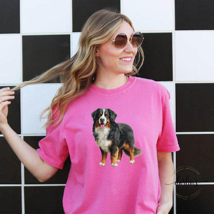 Needlepoint Pets Bernese Mountain Dog Shirt